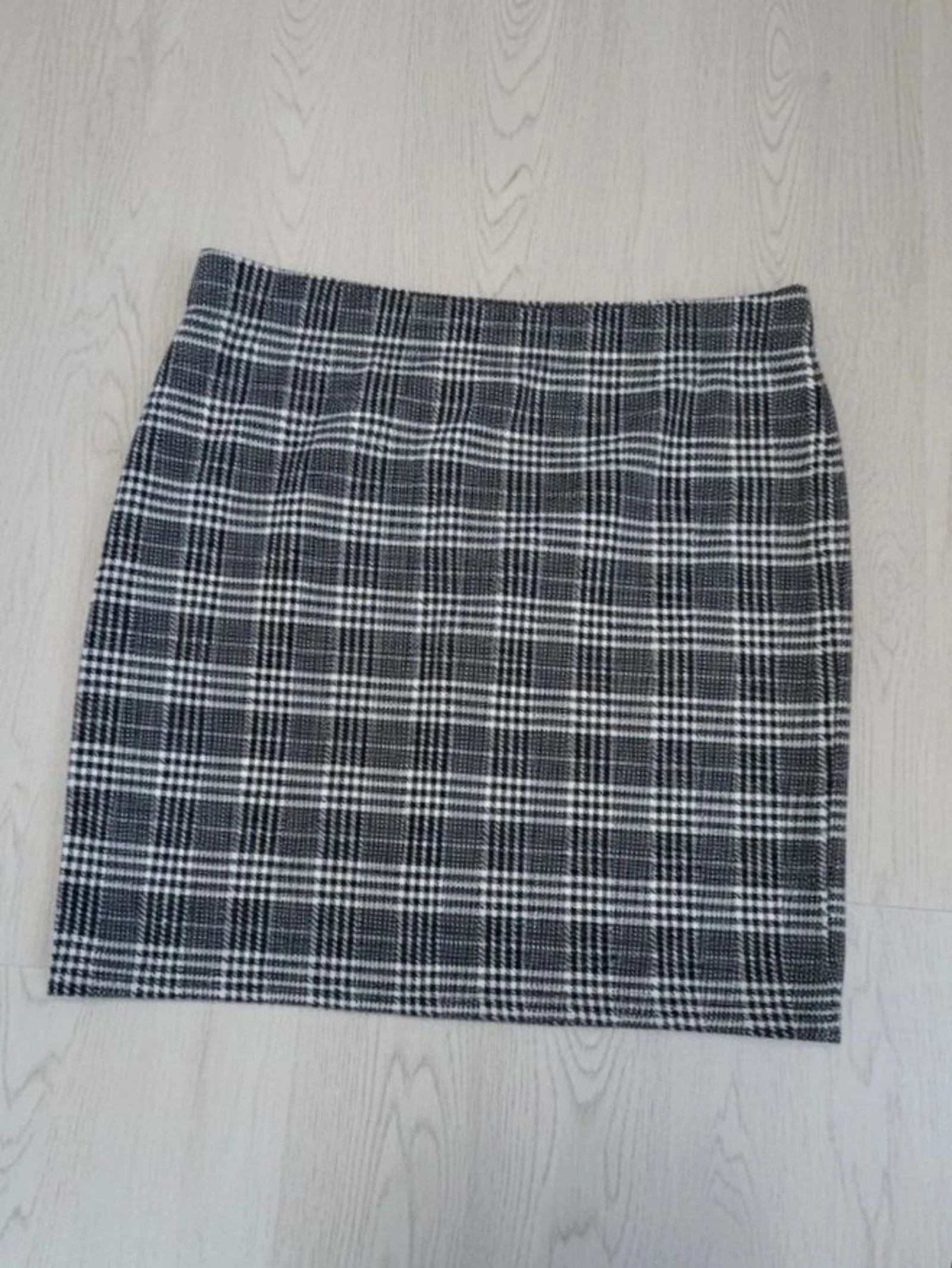 Mini plaid pattern skirt Grey Glen Plaid Bodycon Mini Skirt S – photo 3
